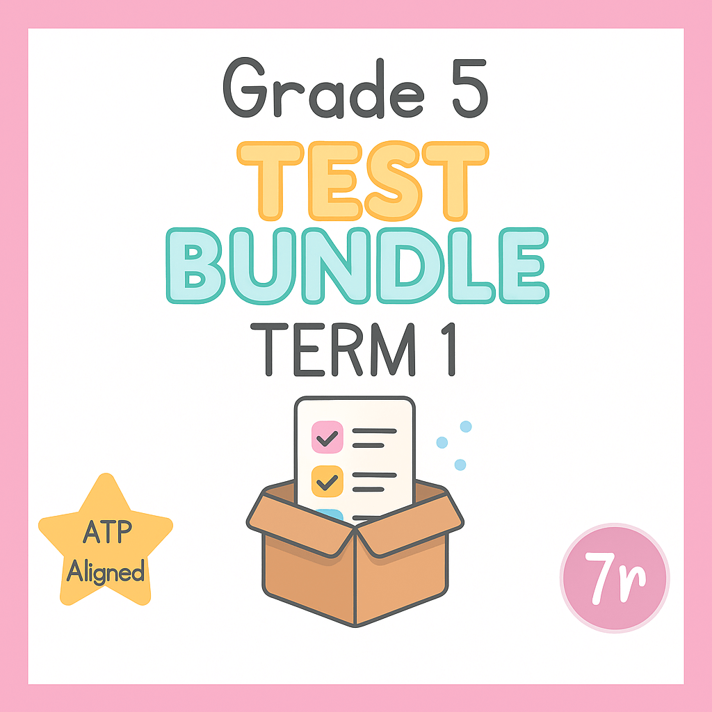 Grade 5 Term 1 Test Bundle (2026)