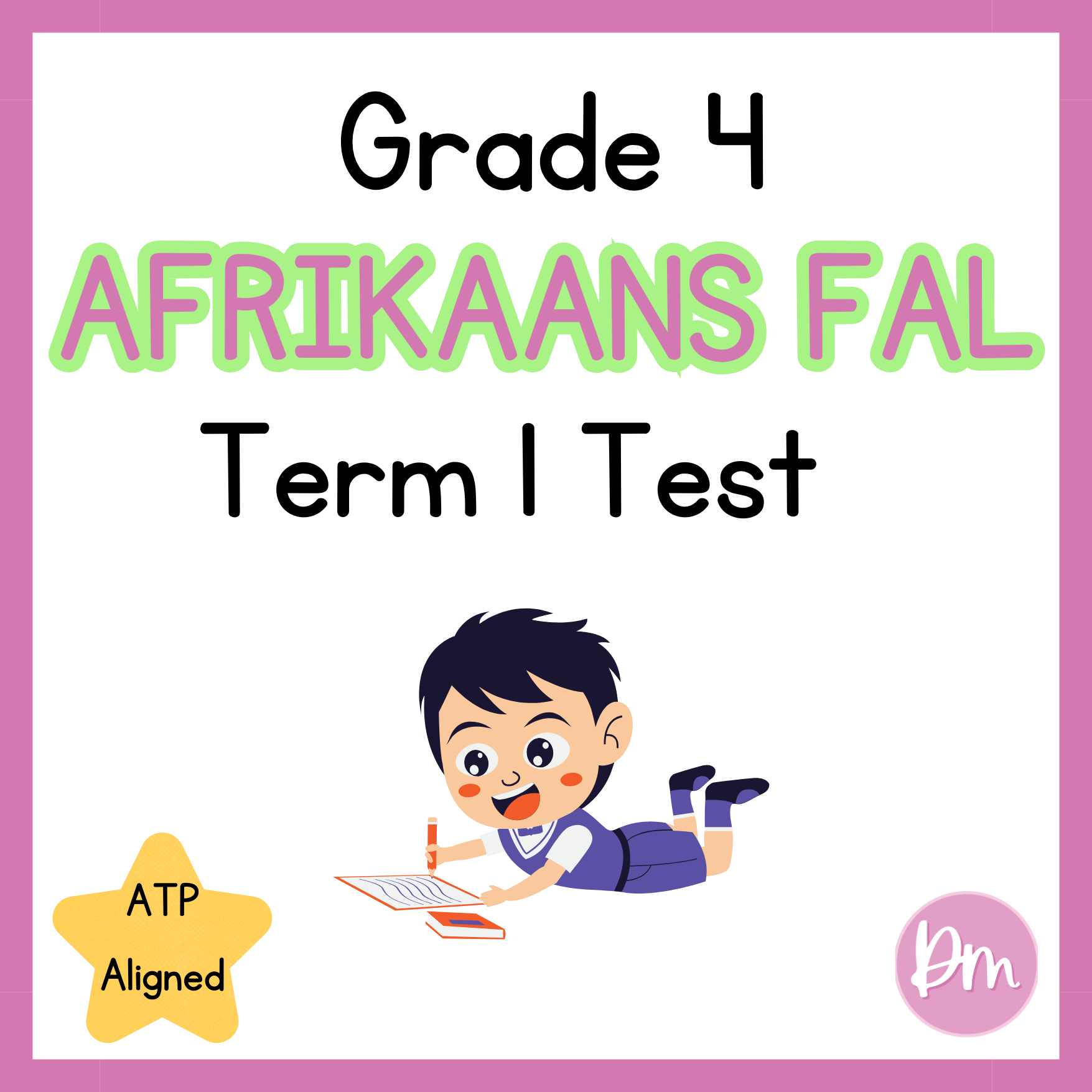 Grade 4 Afrikaans First Additional Language Term 1 Practice Test 2