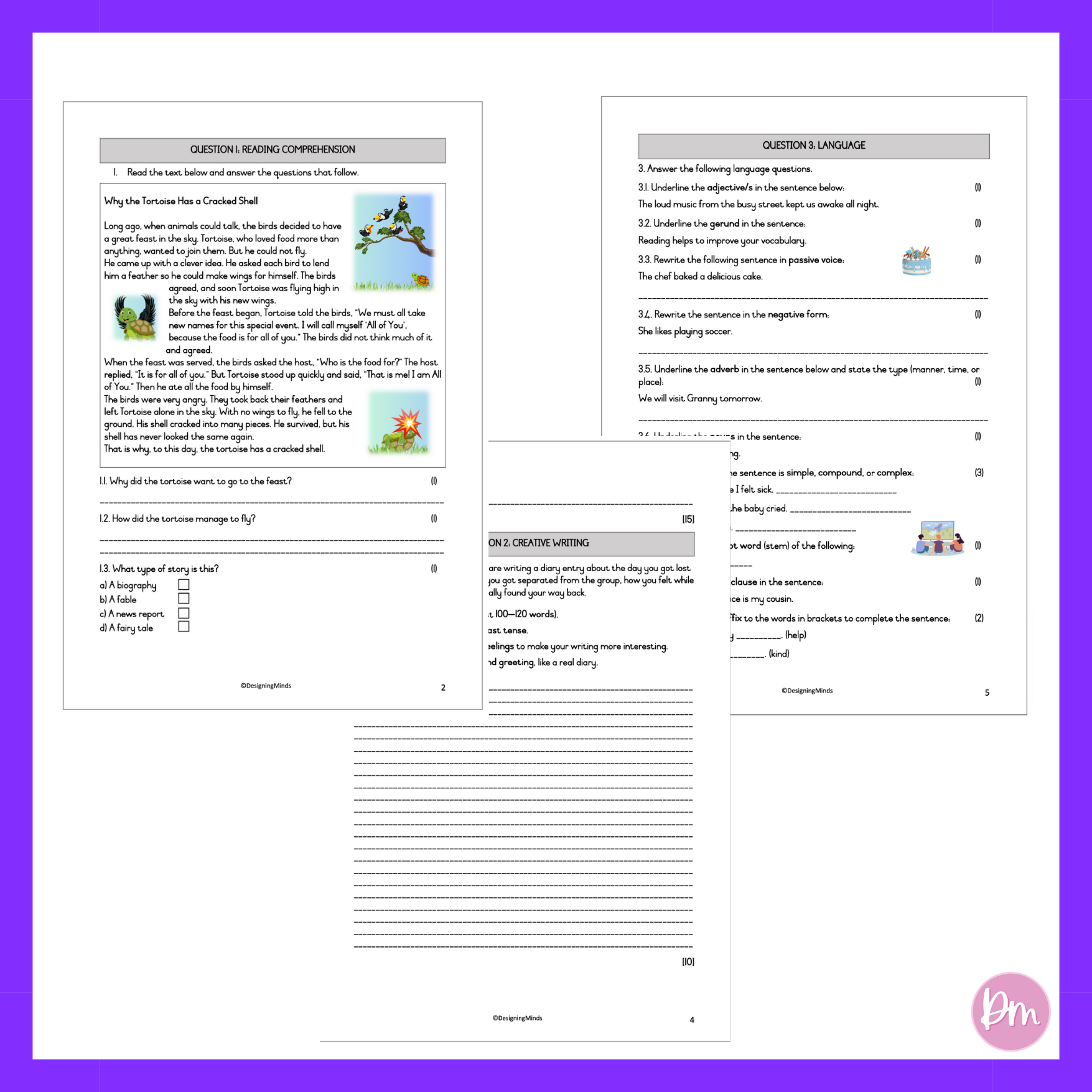 Grade 6 English Home Language Term 3 Practice Test 2 Designing Minds grade-6-english-home-language-term-3-practice-test-2-designing-minds